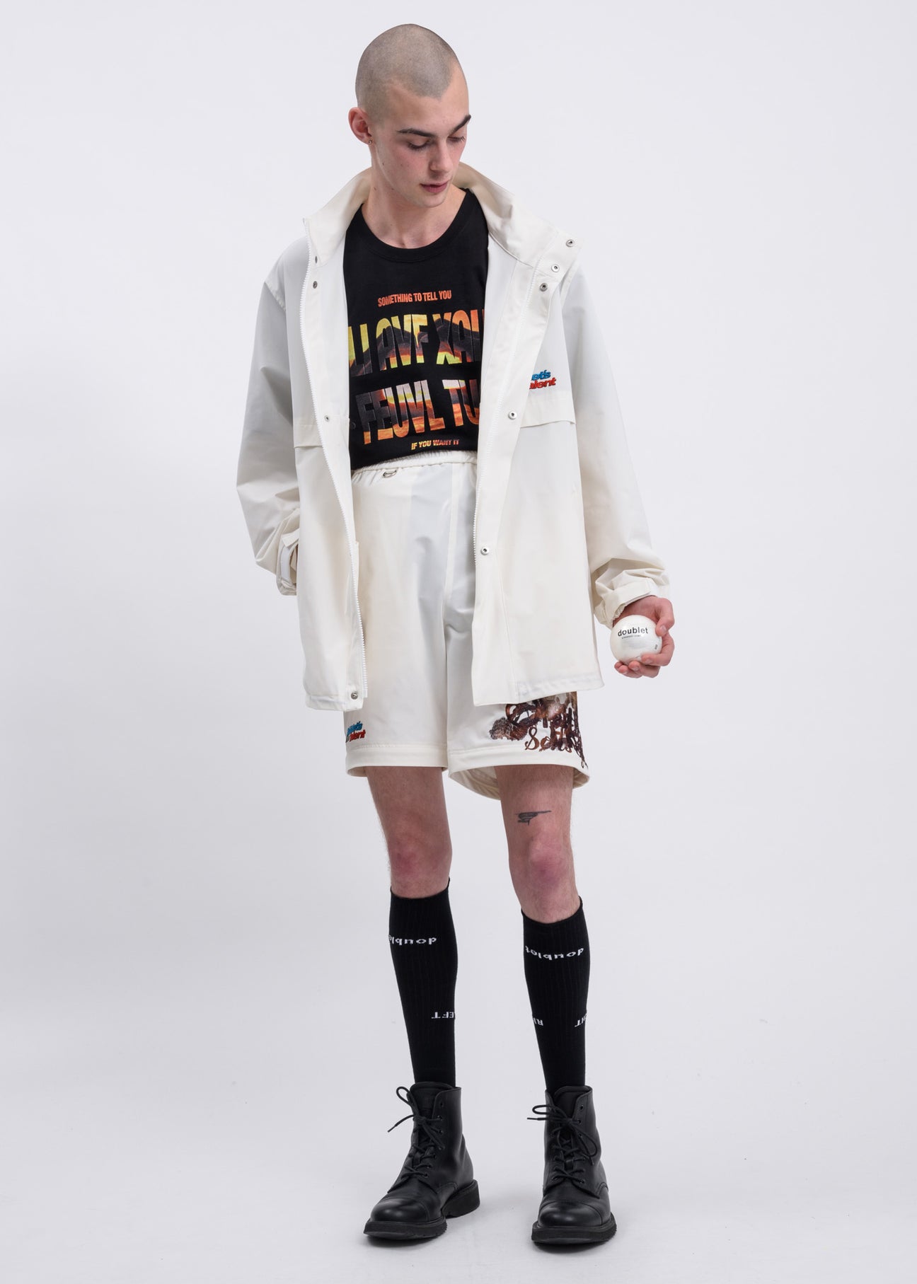 Black Hidden Message Embroidery T-Shirt – 017 Shop