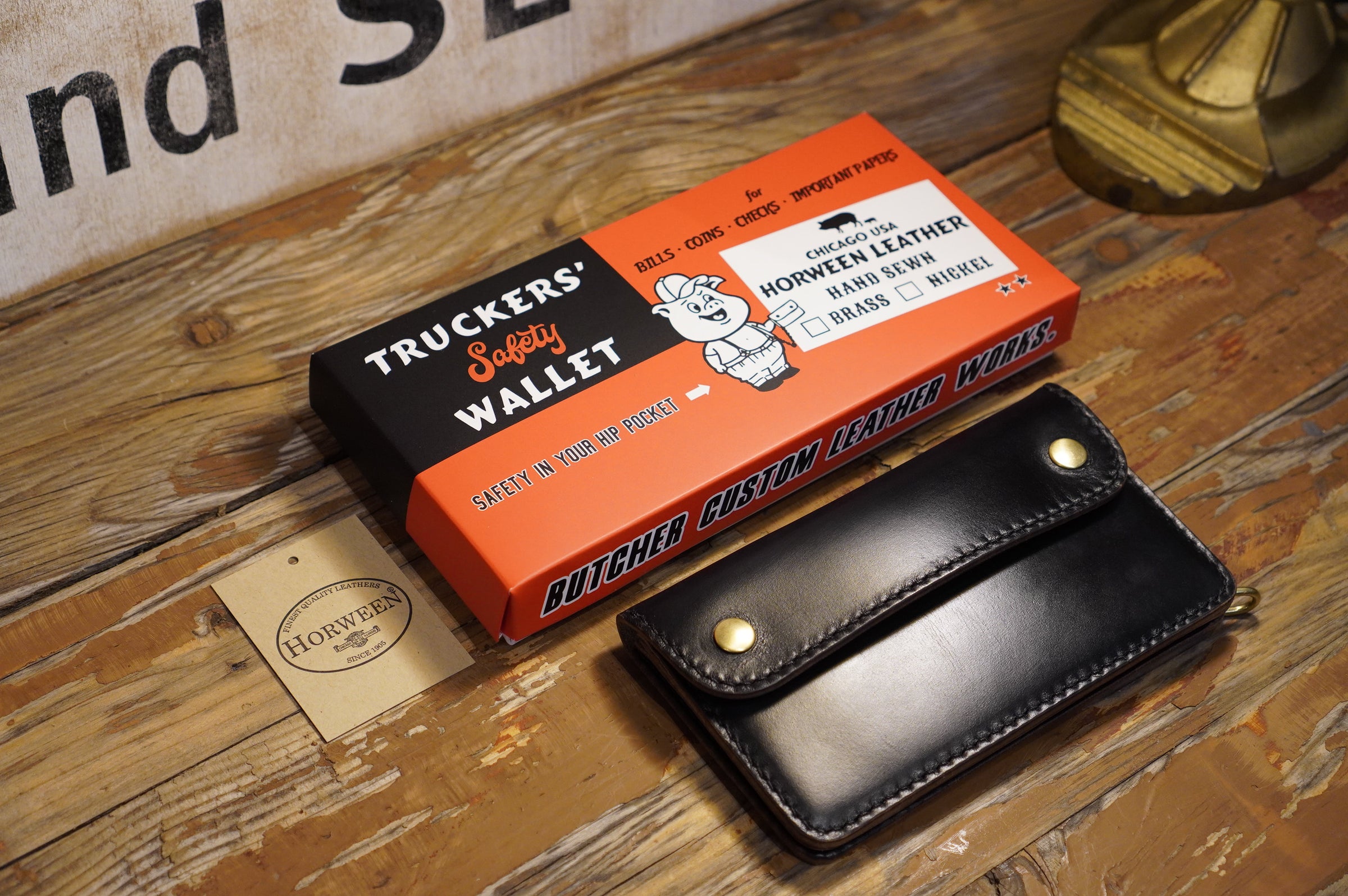 受注生産 Truckers' wallet | BUTCHER CUSTOM LEATHER WORKS.