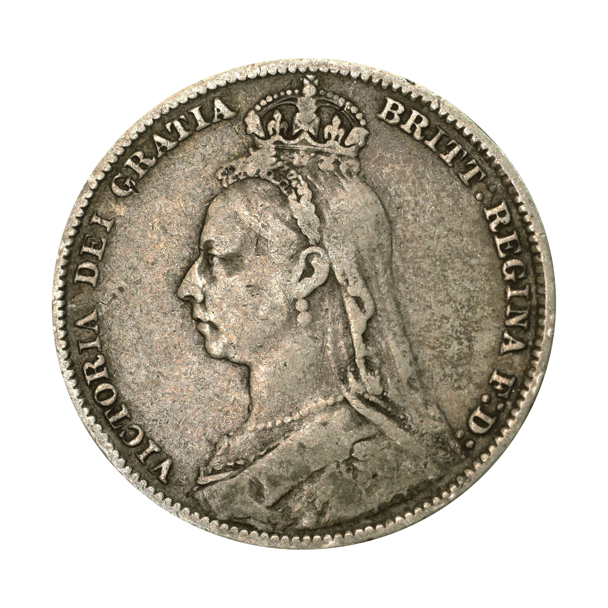 イギリス 1899年 フローリン（2シリング） 銀貨 ビクトリア Great