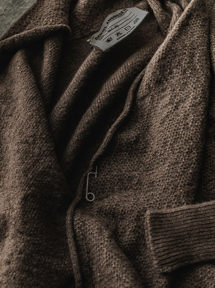 DANIEL ANDRESEN GREEN ロングニットカーディガン / CHOCOLATE