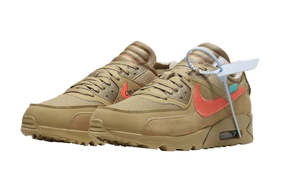 OFF-WHITE x Nike Air Max 90 Desert Ore - Feb 2019 - AA7293-200