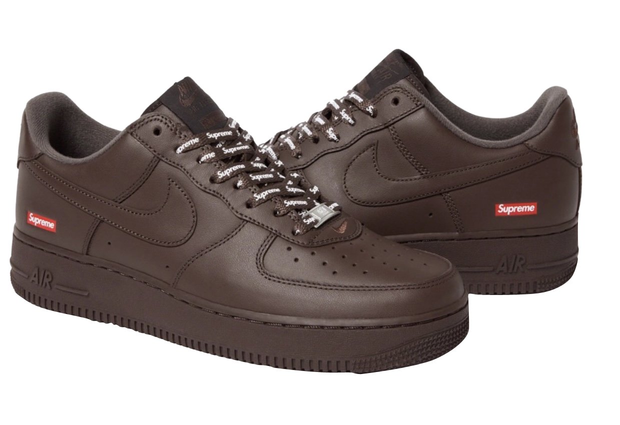 Supreme x Nike Air Force 1 Low Baroque Brown - Nov 2023 - CU9225