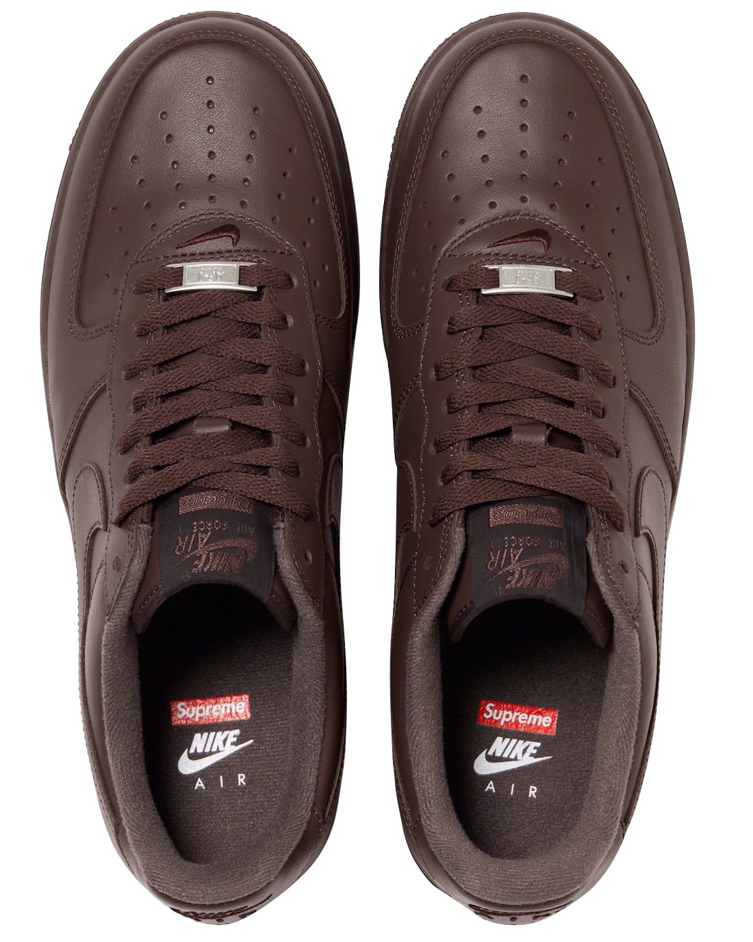Supreme x Nike Air Force 1 Low Baroque Brown - Nov 2023 - CU9225