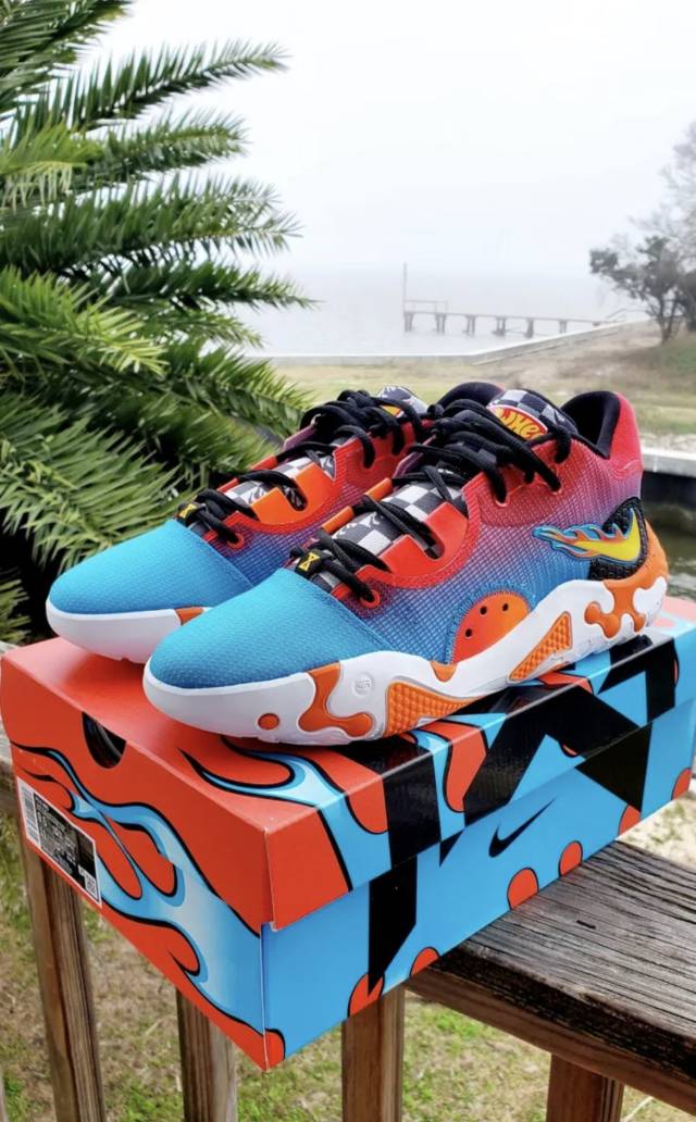 Nike Paul George PG 6 NRG Mens Size 9.5 Hot Wheels DH8446-400