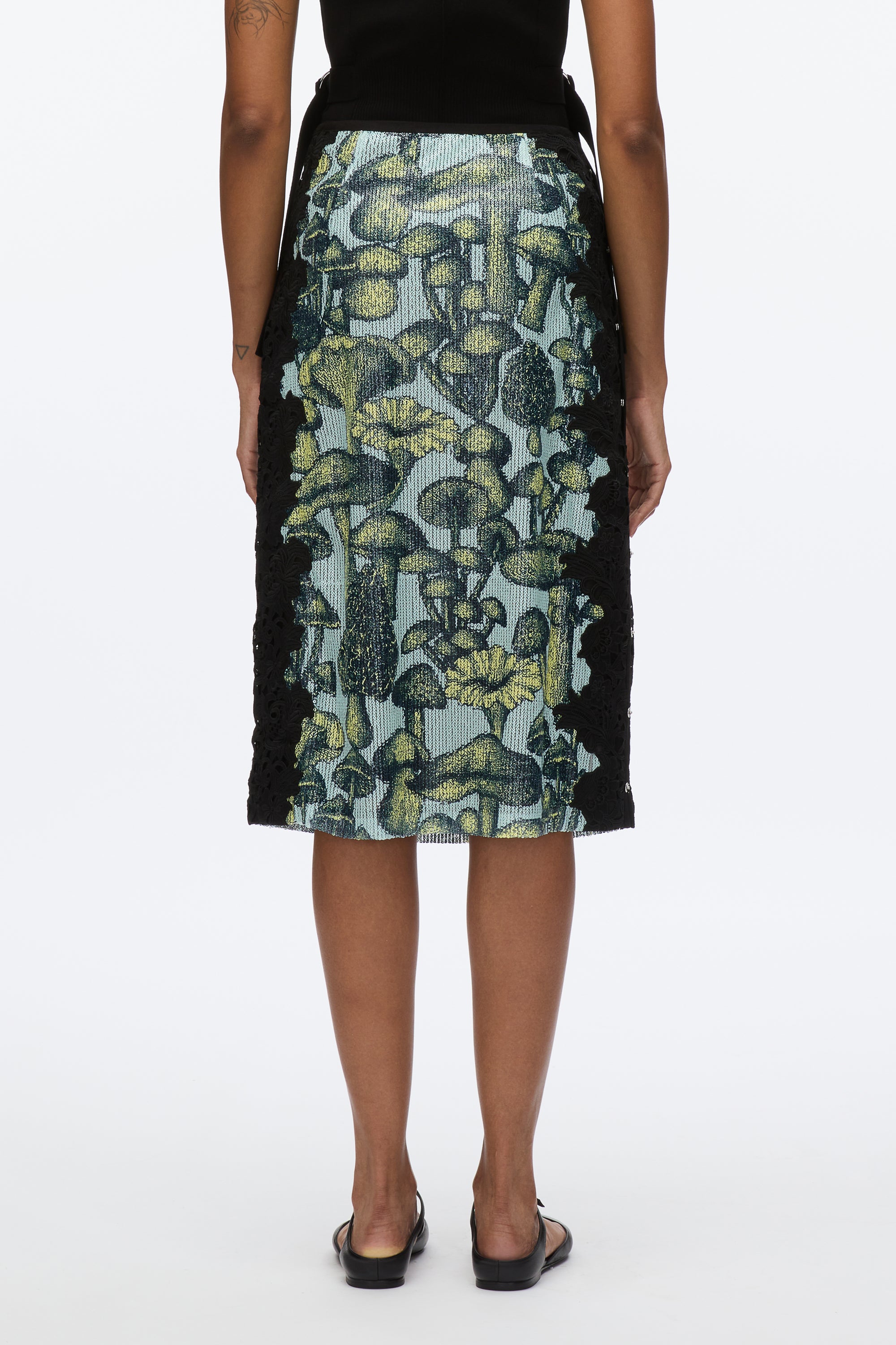 Ethereal Mushroom Sequin Slip Skirt with Lace – 3.1 Phillip Lim