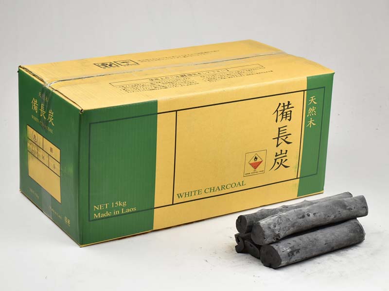 ラオス備長炭 上割大15kg | 業務用備長炭・オガ炭・木炭販売の専門店