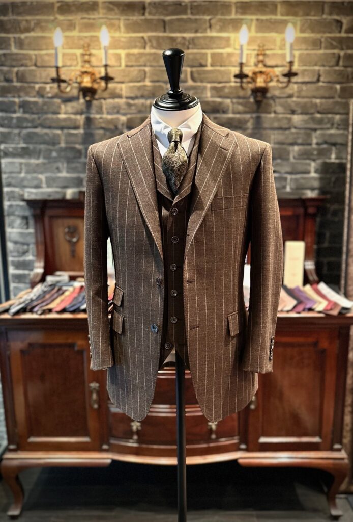 お客様仕上がり品/MARLING&EVANS ブラウンストライプ】｜大阪梅田の