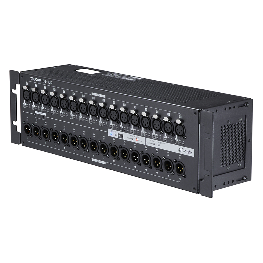 SB-16D | 16in/16out Dante Stage Box | TASCAM (日本)