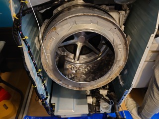 パナソニック、ドラム式洗濯機(NA-VX9900)、東京都江東区で分解清掃