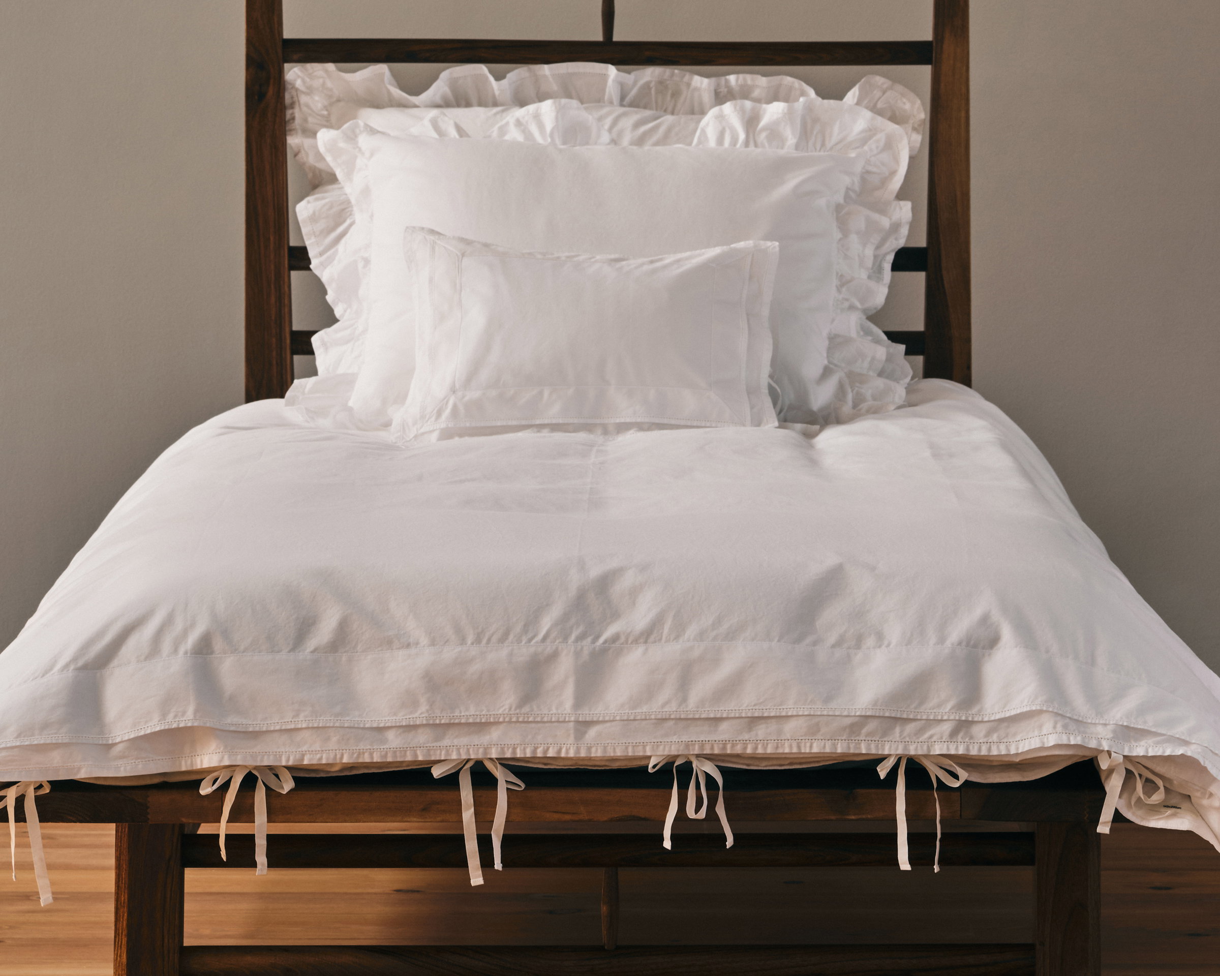 Percale duvet cover – Hand Drawn Stripes | Tekla Fabrics
