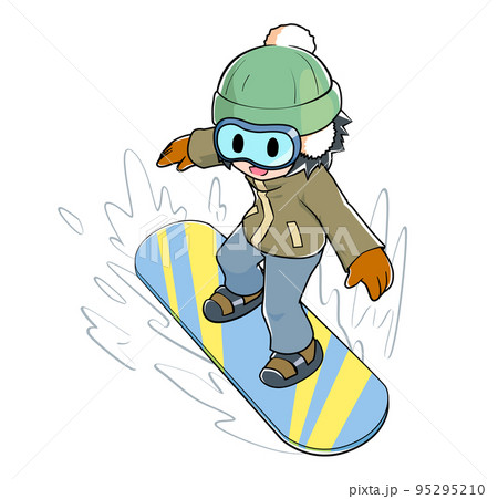 スノーボードのイラストのイラスト素材 [95295210] - PIXTA