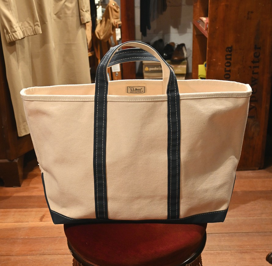 USED 80S L.L BEAN L.L ビーン トートバッグ (L/Natural×Blue