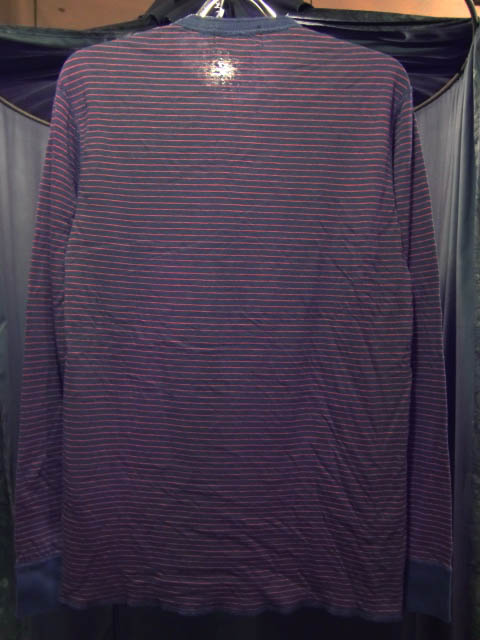 RRLダブルアールエル ボーダーヘンリーネックL/Sカットソー - 7th