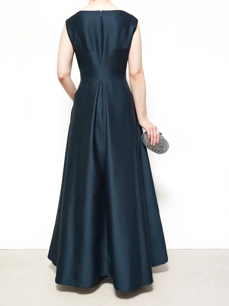 HARUNOBUMURATA（ハルノブムラタ） シルクウールフレアドレスINES