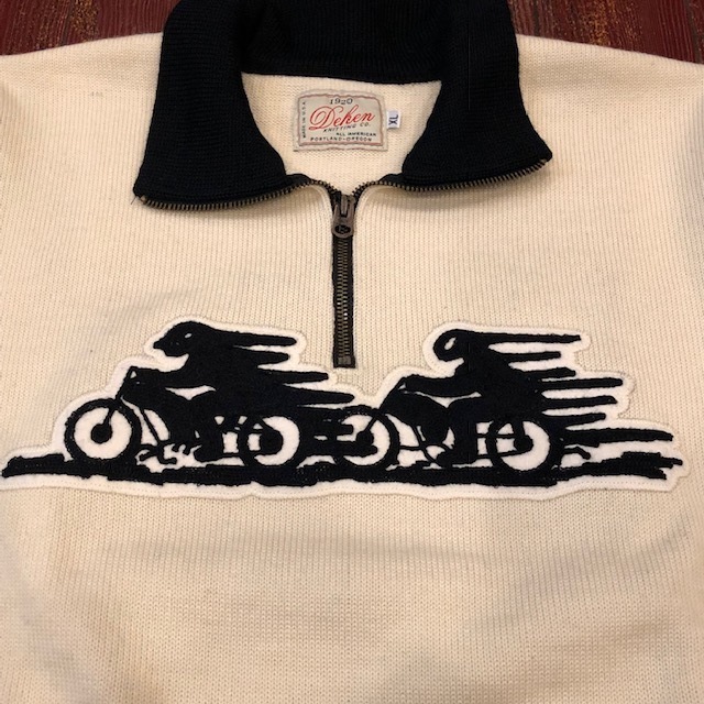 ラングリッツレザーズ × ディーエン 70周年 ハーフジップセーター - ザ