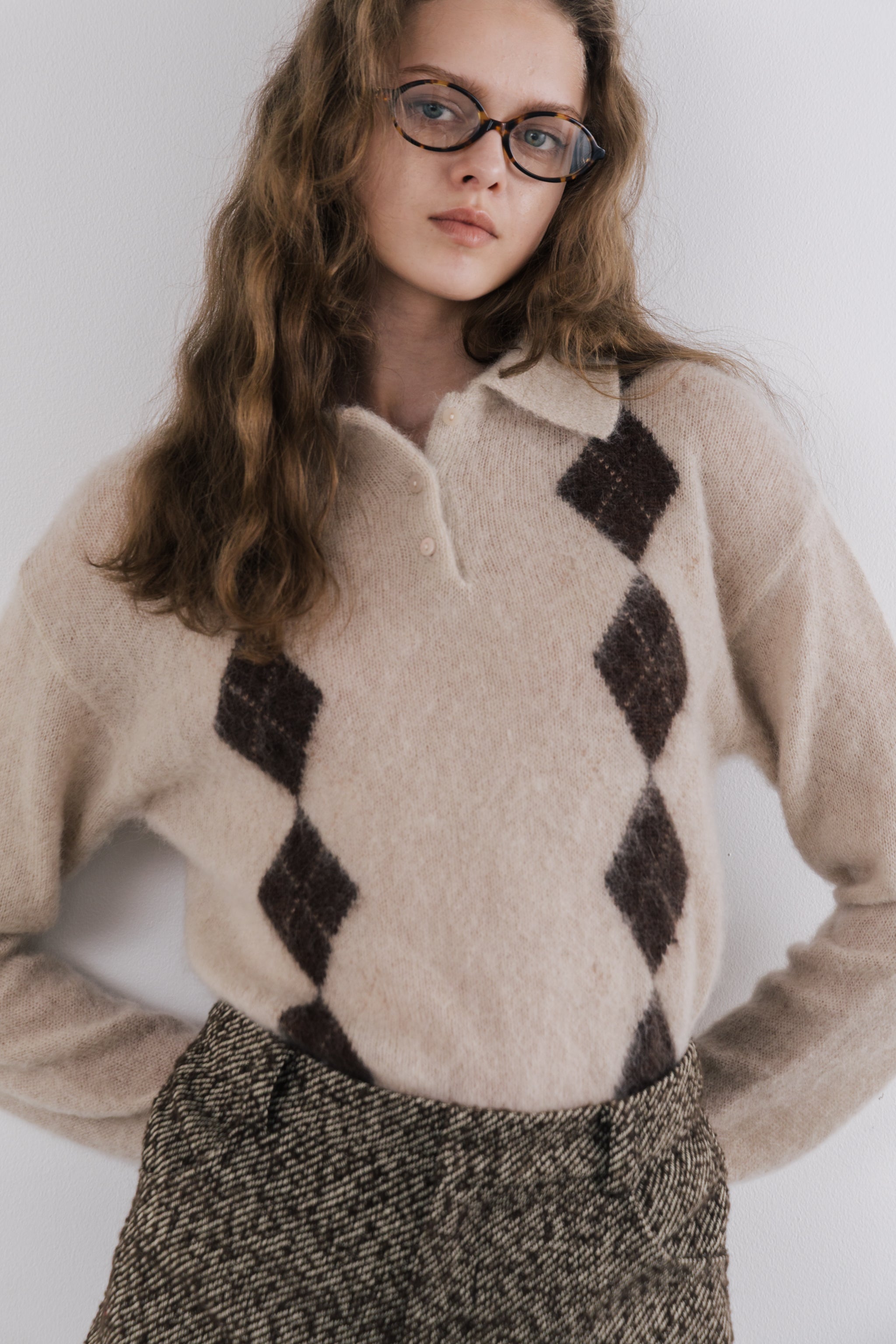 Marien Argyle Knit – THE TOÉ