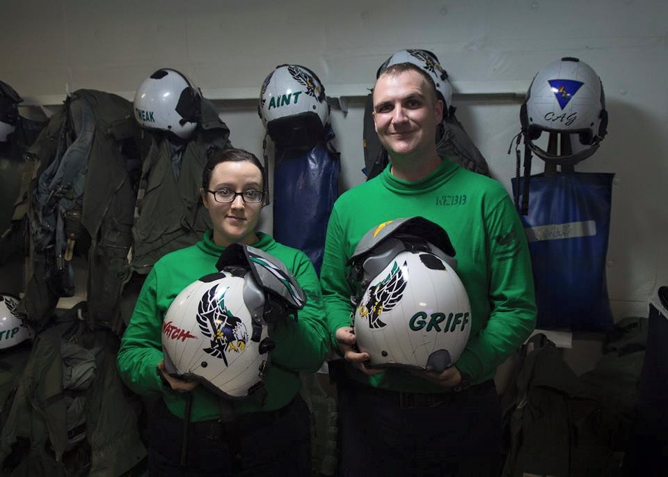 MEMBERS OF LEGENDARY VFA-195 DAMBUSTERS SQUADRON SPORT NEW, COOL