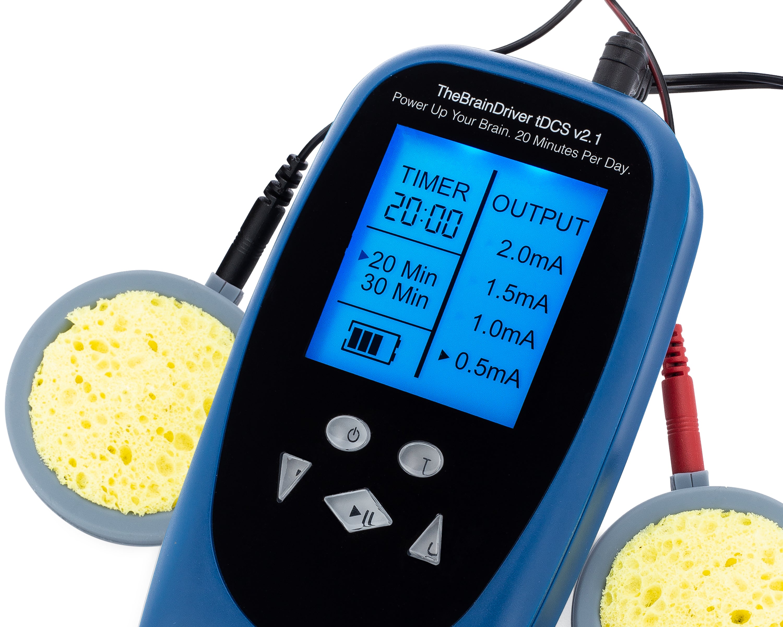 TheBrainDriver tDCS Device v2.1 + 6 Extra Pairs of Sponges. Ships Worl