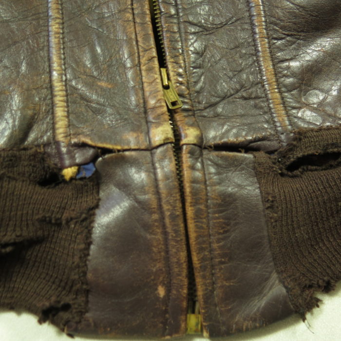 Vintage 50s Hercules Leather Jacket Large Motorcycle Steerhide