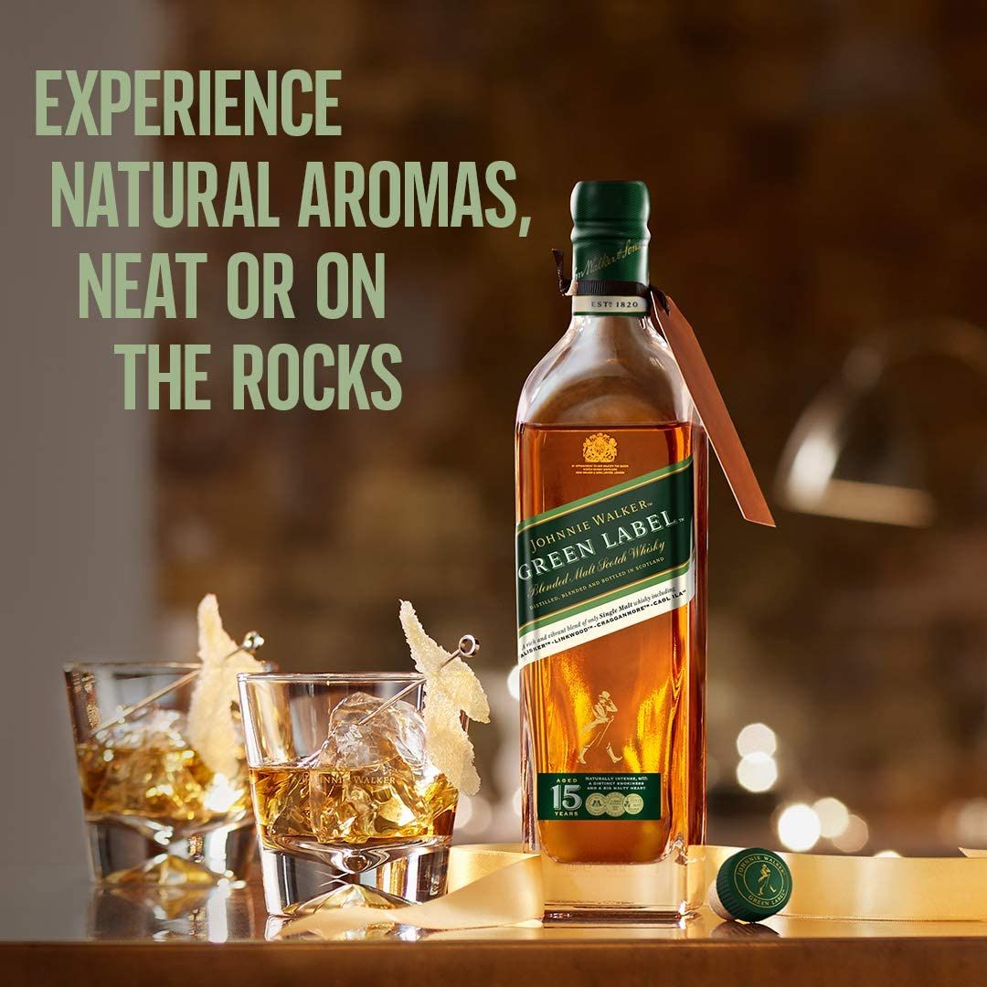 Johnnie Walker Green Label Blended Scotch Whisky 750ml – the