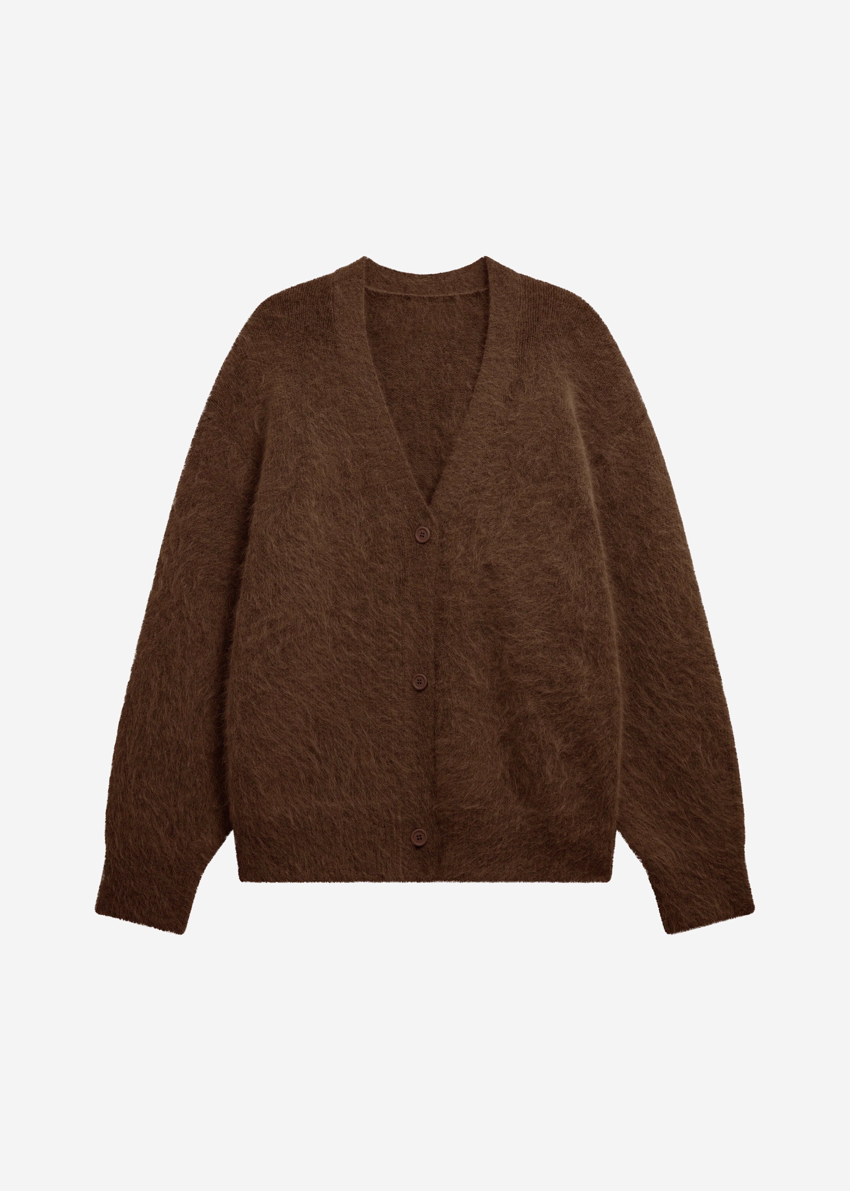 Elland Oversized Alpaca Cardigan - Olive Brown – The Frankie Shop