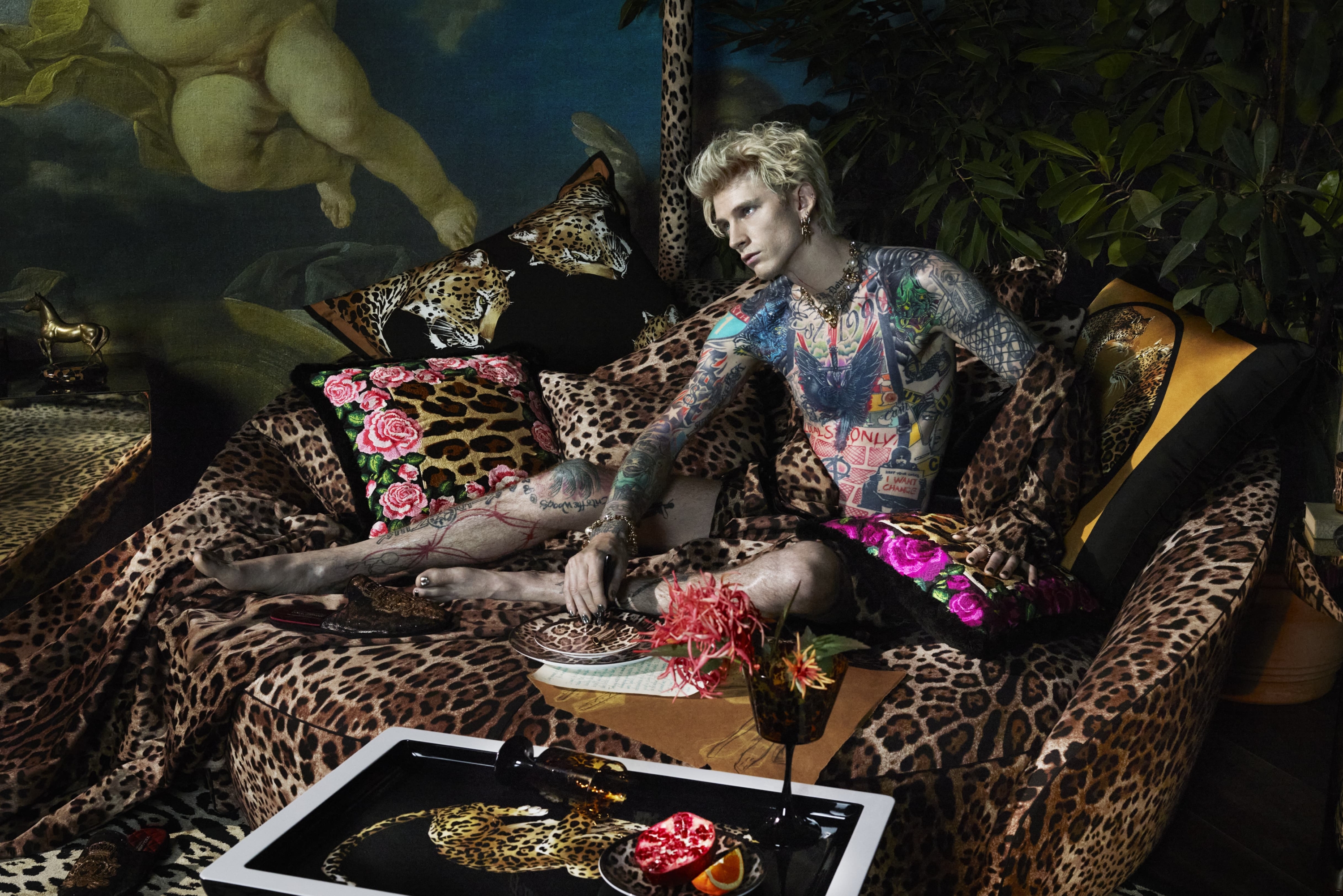 Dolce & Gabbana Casa x Machine Gun Kelly 2022 Ad Campaign | The
