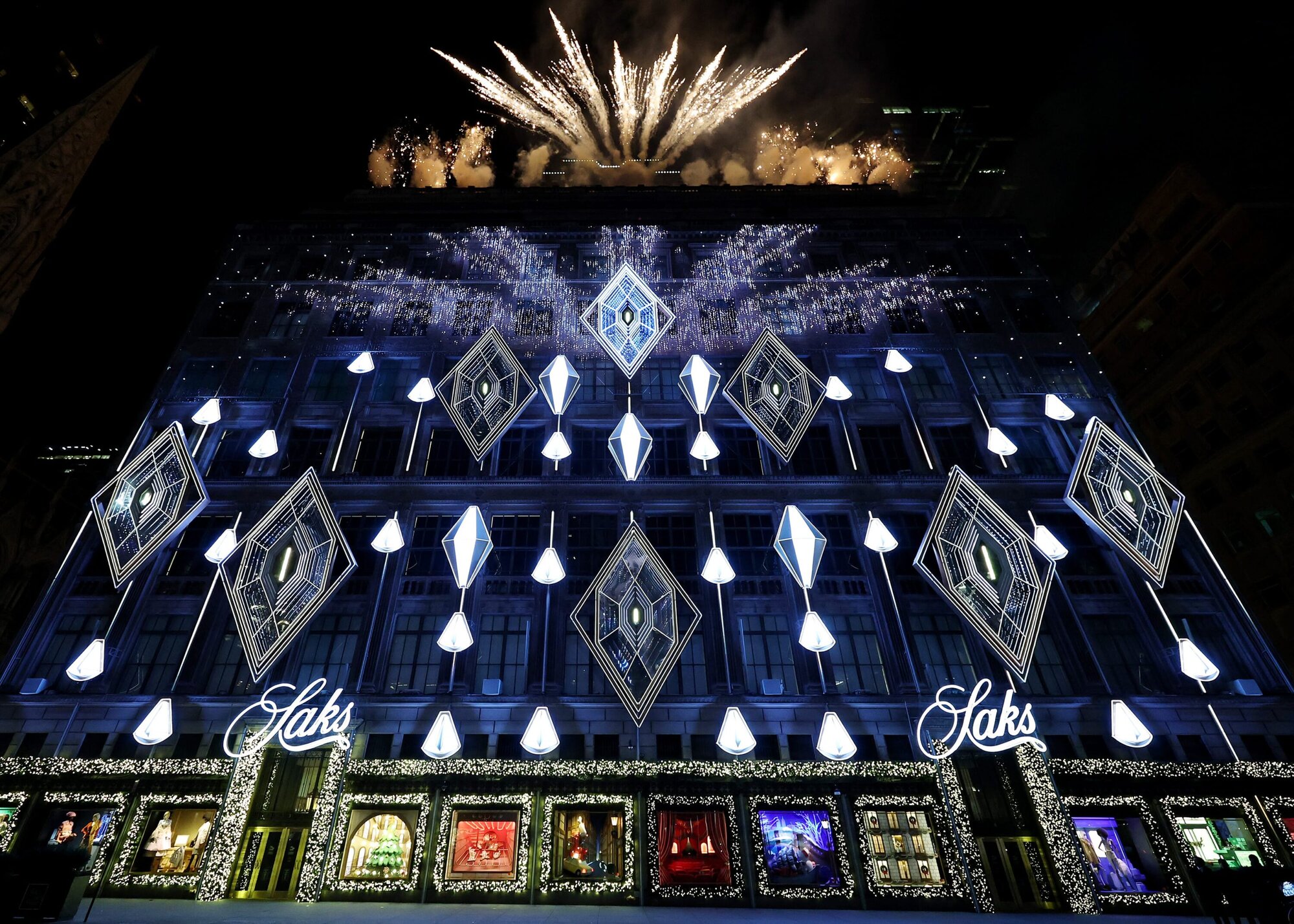 Saks Fifth Avenue Unveils Dazzling Holiday Light Show and Windows