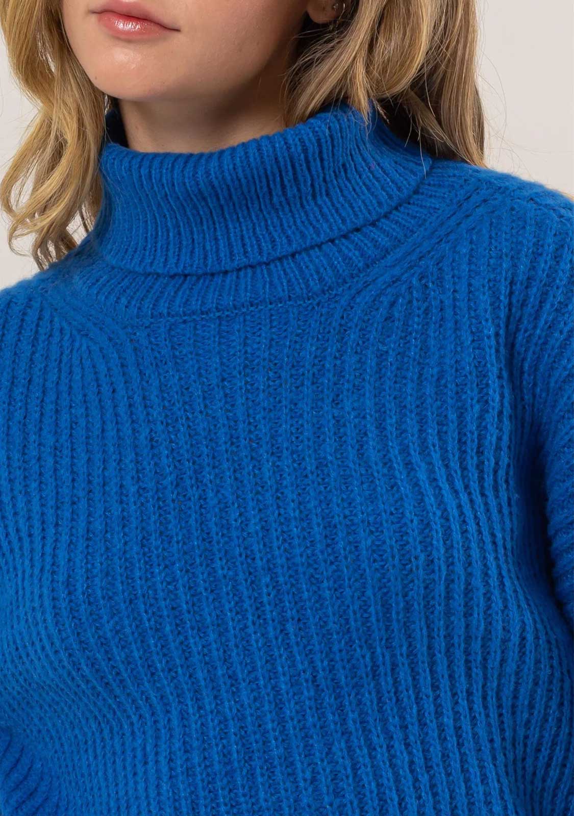Cozy Cobalt Turtleneck | The Latest Scoop