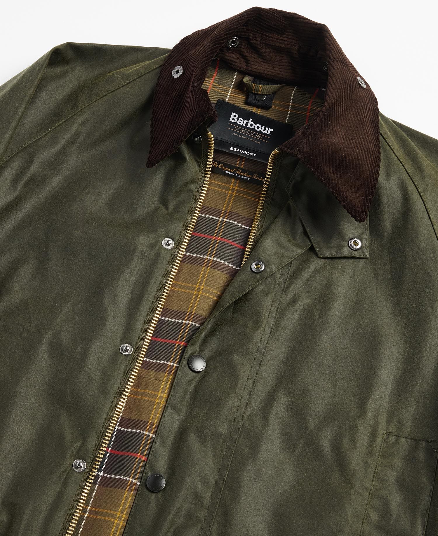 Barbour Classic Beaufort Wax Jacket - Olive – The Lucky Knot Men's