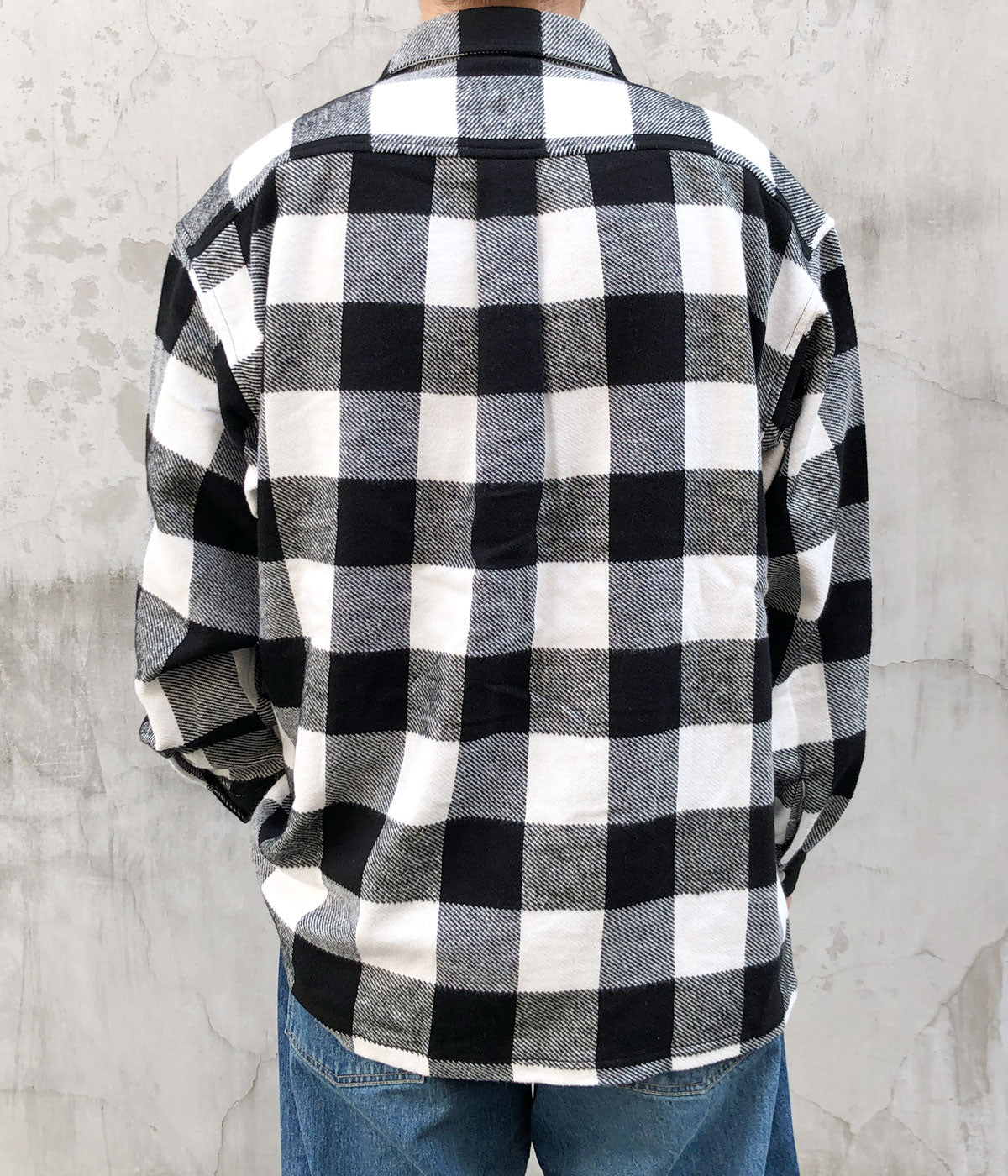 DESCENDANT/VANNING PLAID LS SHIRT (WHITE)