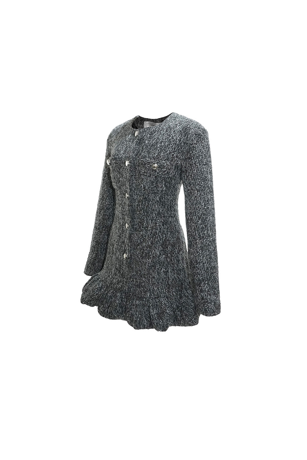 THEREDTHREAD / ザレッドスレッド】S tweed balloon dress mini