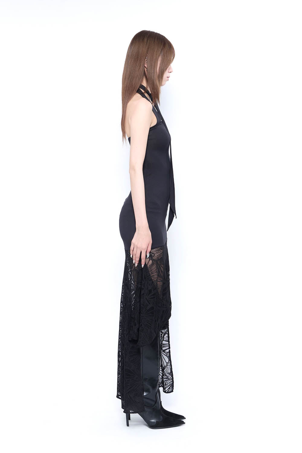 THEREDTHREAD】S pattern lace dress