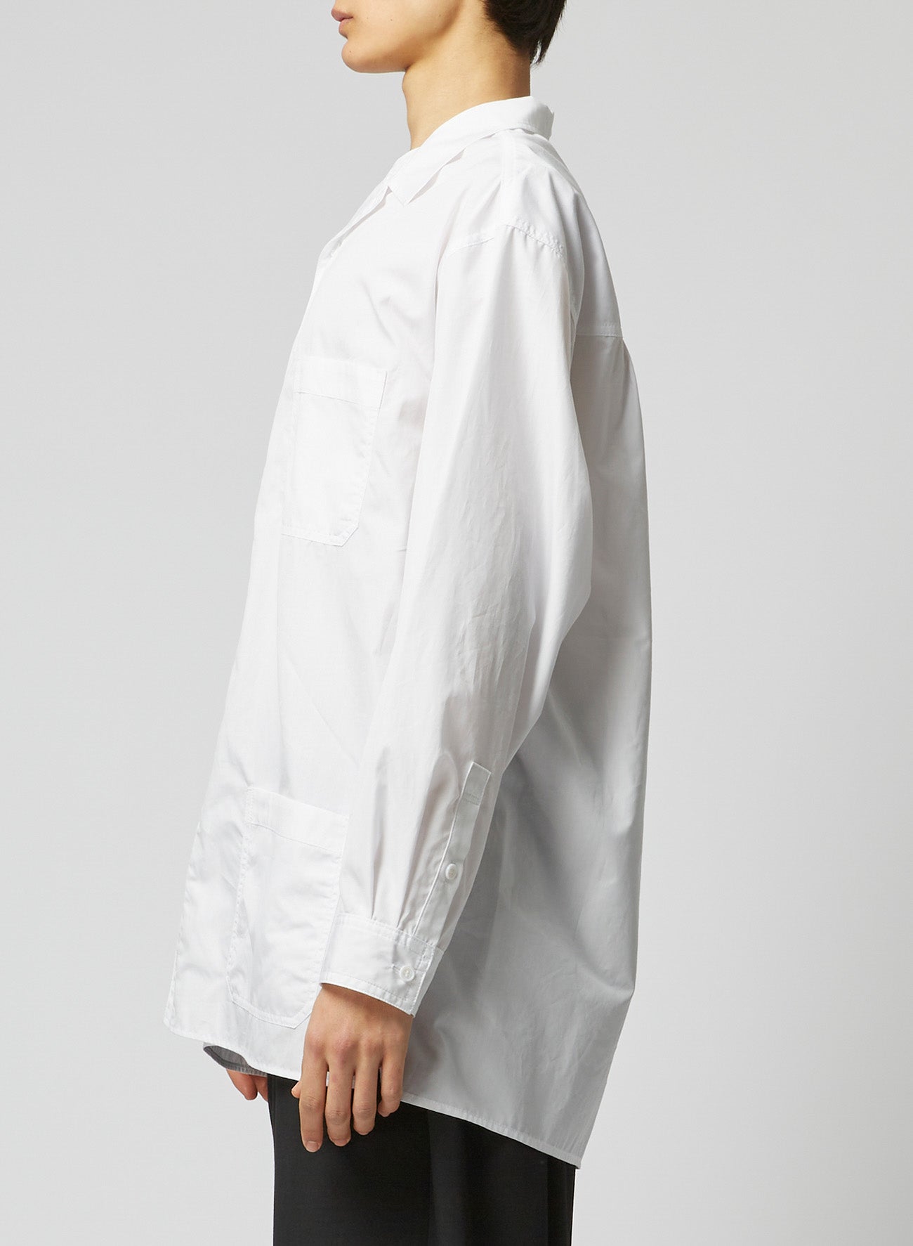 3-POCKET OPEN COLLAR SHIRT – THE SHOP YOHJI YAMAMOTO