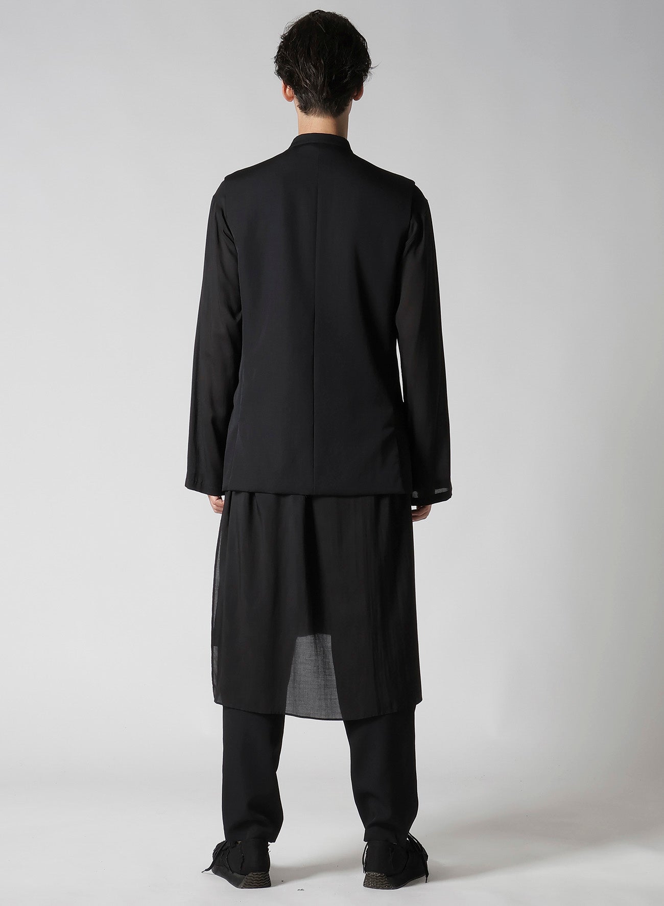 WOOL GABARDINE STAND COLLAR VEST – THE SHOP YOHJI YAMAMOTO