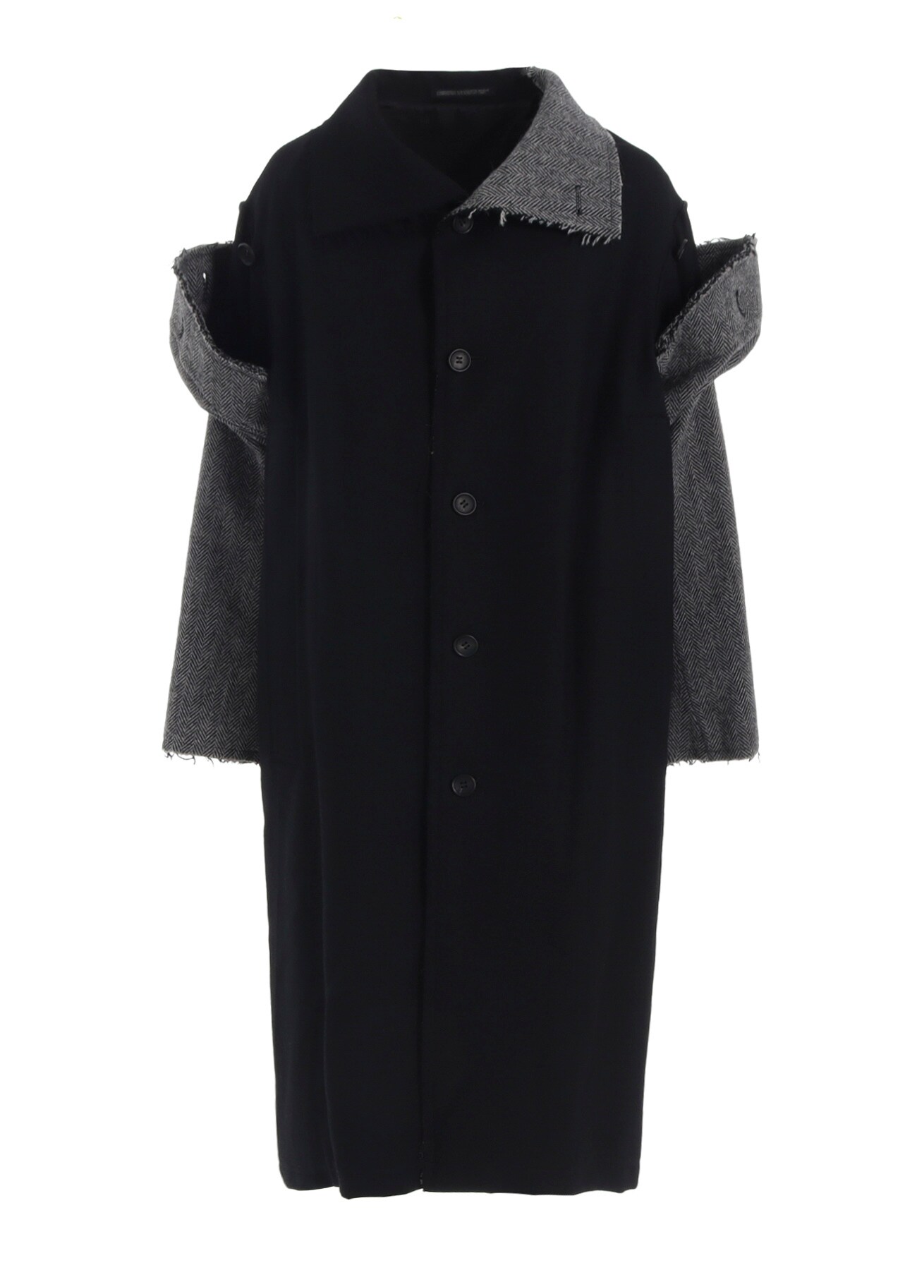W/SAXONY B/TWEED STAND COAT(XS Black): Vintage｜Special Price｜THE