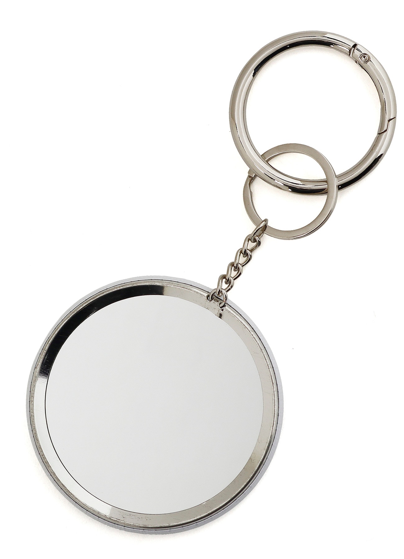 COMBINATION KNITTED KEY CHARM WITH MIRROR(FREE SIZE Black x White
