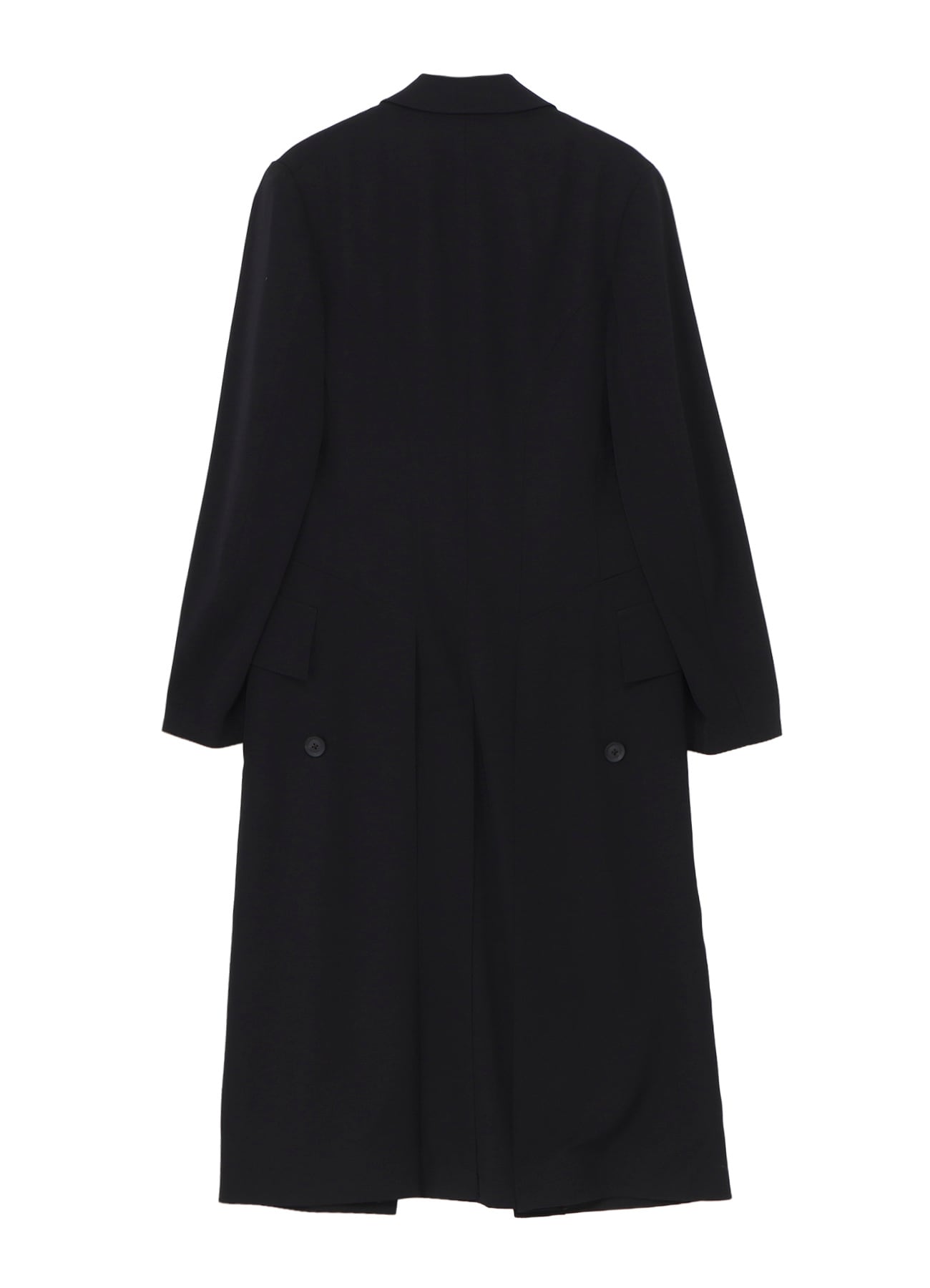 WOOL GABARDINE NAPOLEON LONG JACKET(S Black): Yohji Yamamoto POUR
