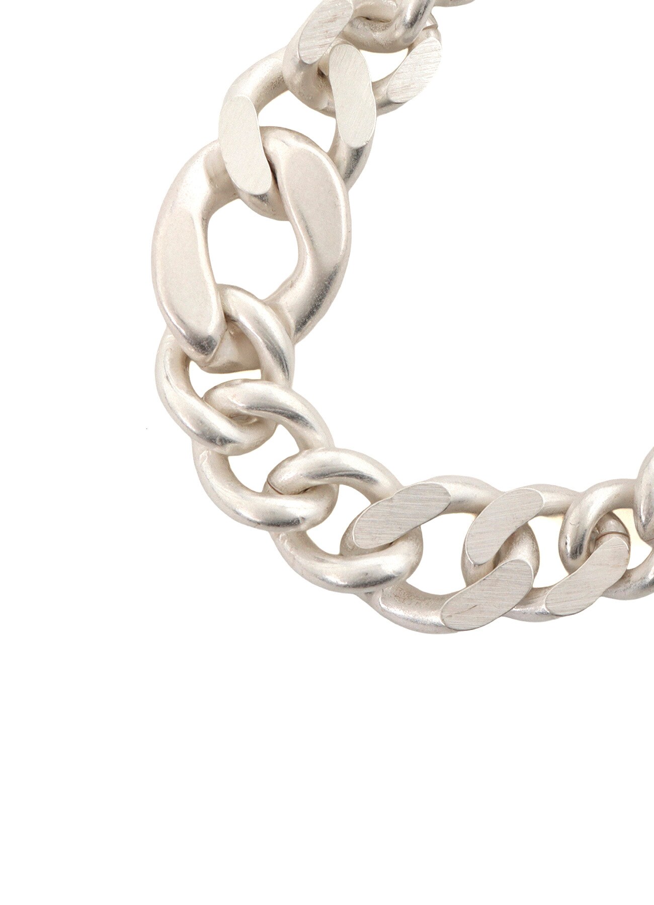 ASYMMETRIC BRASS MANTEL BRACELET(FREE SIZE Silver): S'YTE｜THE