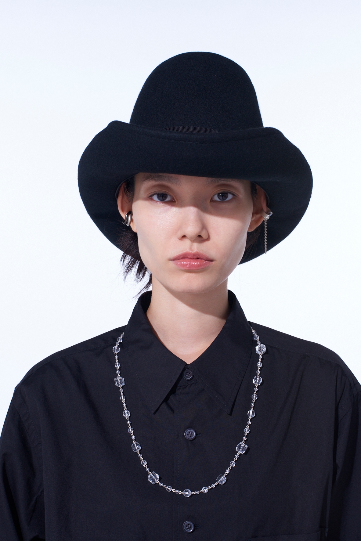 CRYSTAL BRASS NECKLACE(M Silver): S'YTE｜THE SHOP YOHJI YAMAMOTO