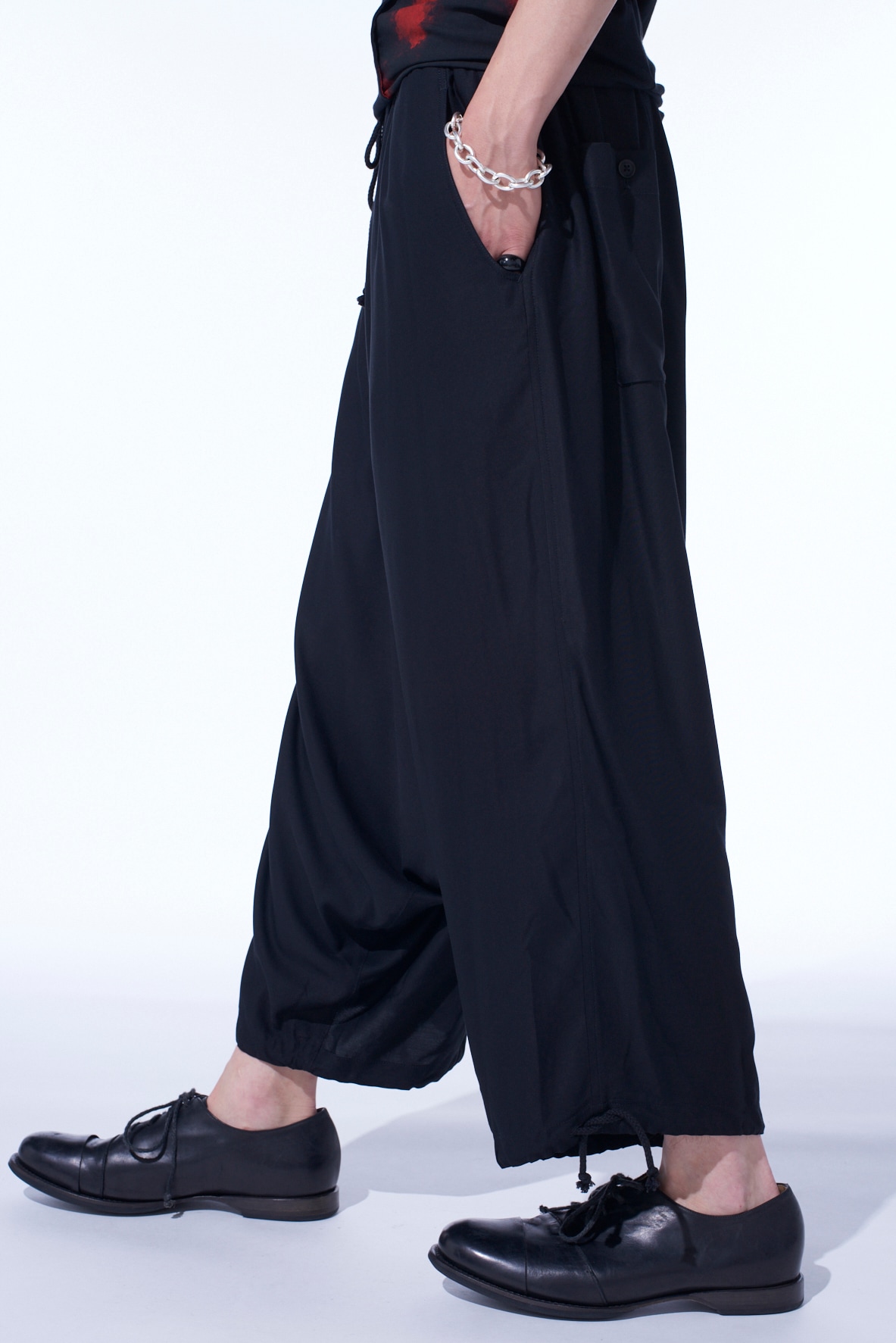 RAYON TWILL BALLOON SAROUEL PANTS(M Black): S'YTE｜THE SHOP YOHJI