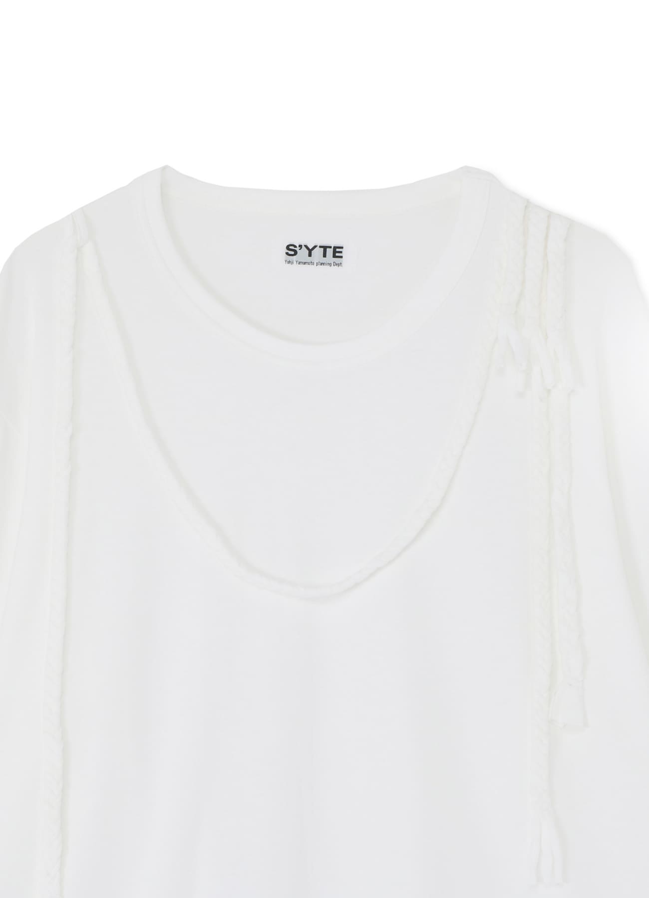 40/2 JERSEY BRAIDED T-SHIRT(M White): S'YTE｜THE SHOP YOHJI YAMAMOTO