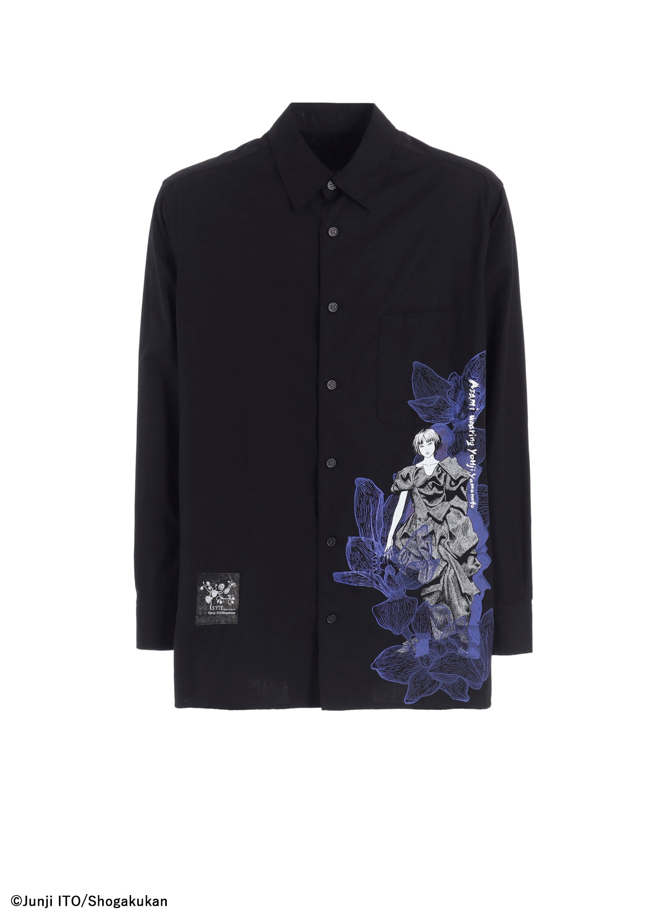 S'YTE × Junji ITO -UZUMAKI- AZAMI WEARING YOHJI YAMAMOTO PRINTED