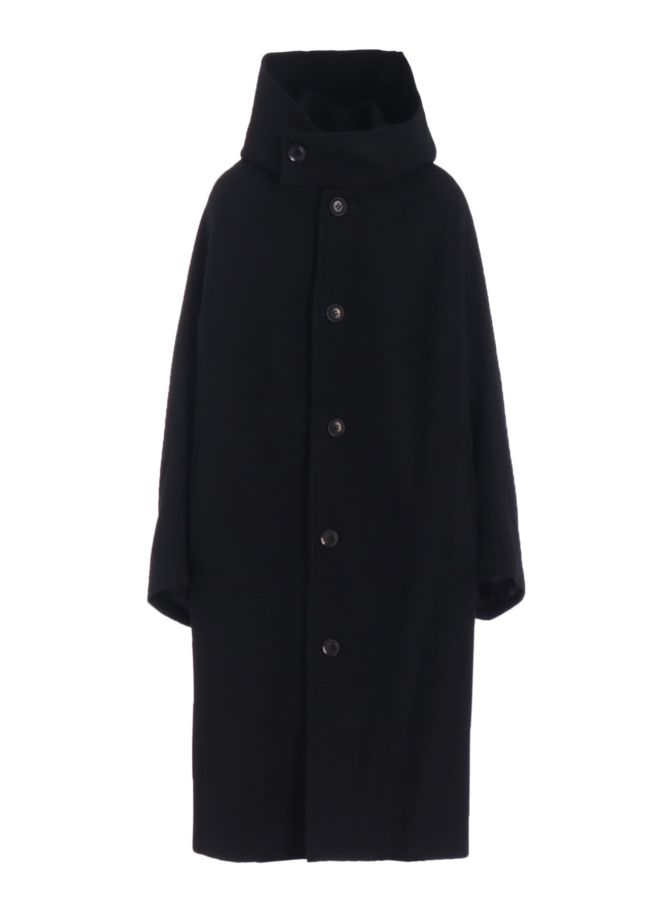 AIRY MOSSER LONG CAPE COAT(XS Black): Y's｜THE SHOP YOHJI YAMAMOTO