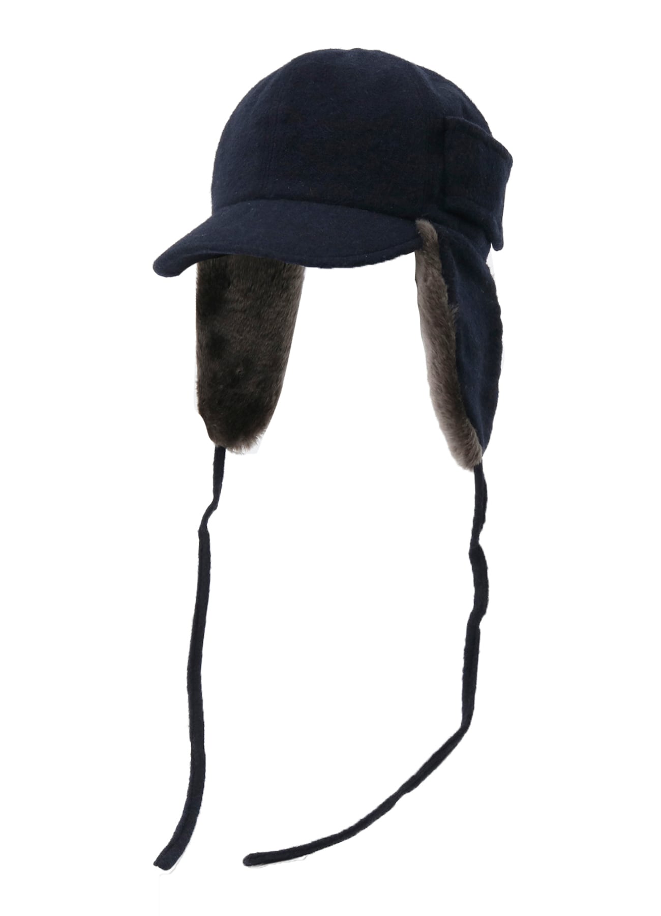 FLEECE CAP WITH FUR EARMUFF(FREE SIZE Navy): Soldes｜THE SHOP