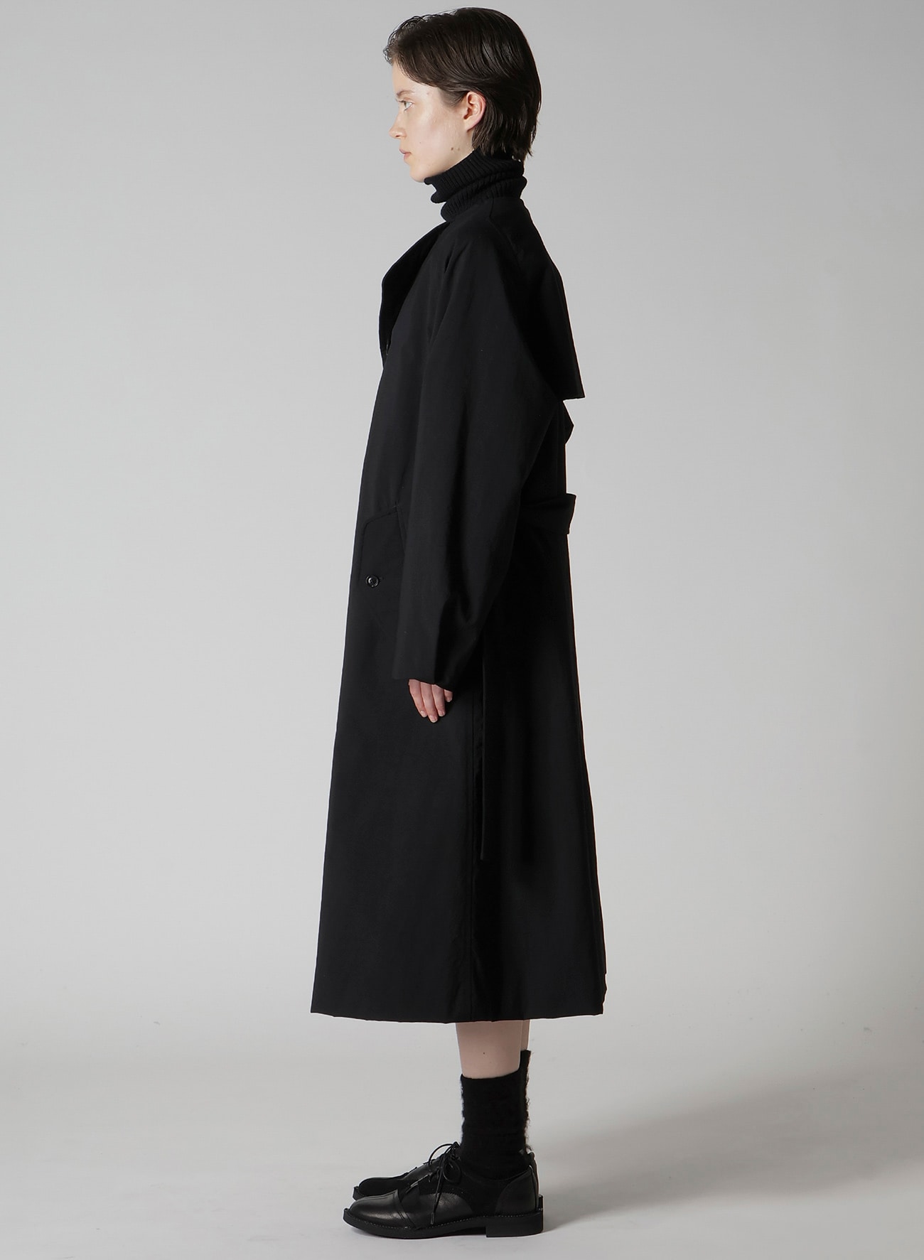 NY/ VINTAGE OXFORD TRENCH COAT(XS Black): Y's｜THE SHOP YOHJI YAMAMOTO
