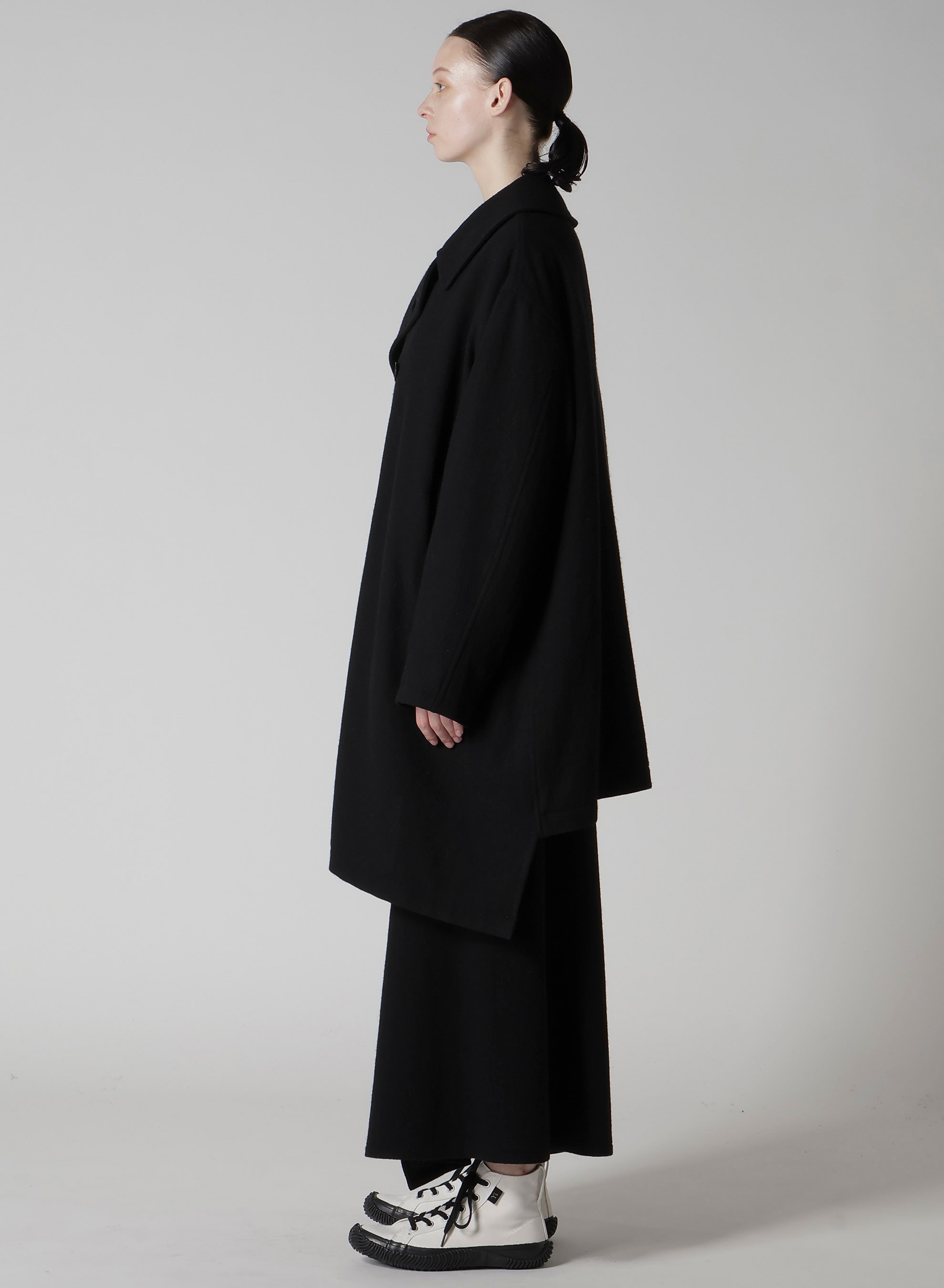 TOP VINTAGE FLANNEL P COAT(XS Black): Vintage｜Special Price｜THE