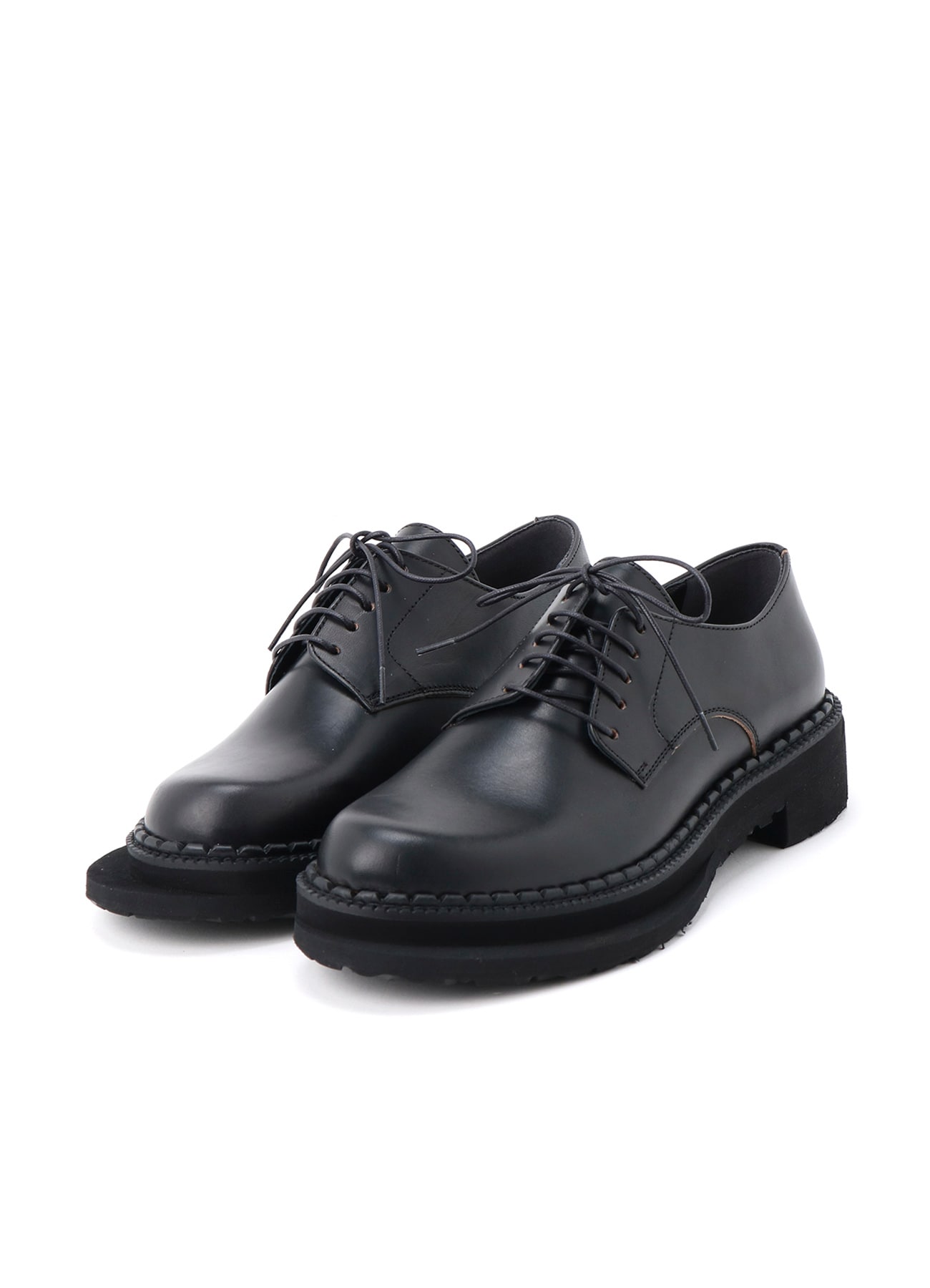 TWISTED LEATHER DERBY SHOES(23 Black): Soldes｜THE SHOP YOHJI YAMAMOTO