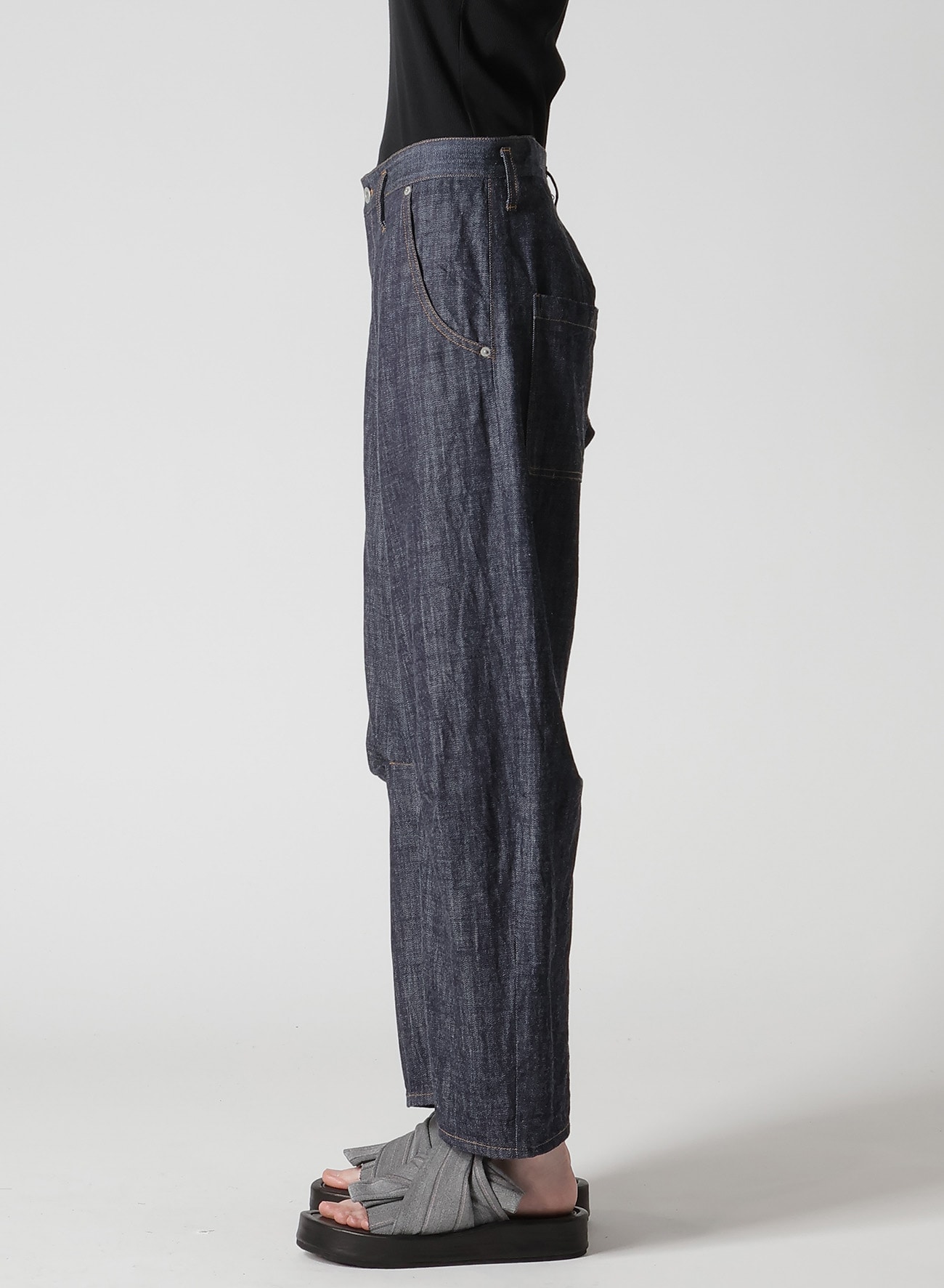 80OZ DENIM WIDE PANTS(XS Indigo): Y's｜THE SHOP YOHJI YAMAMOTO