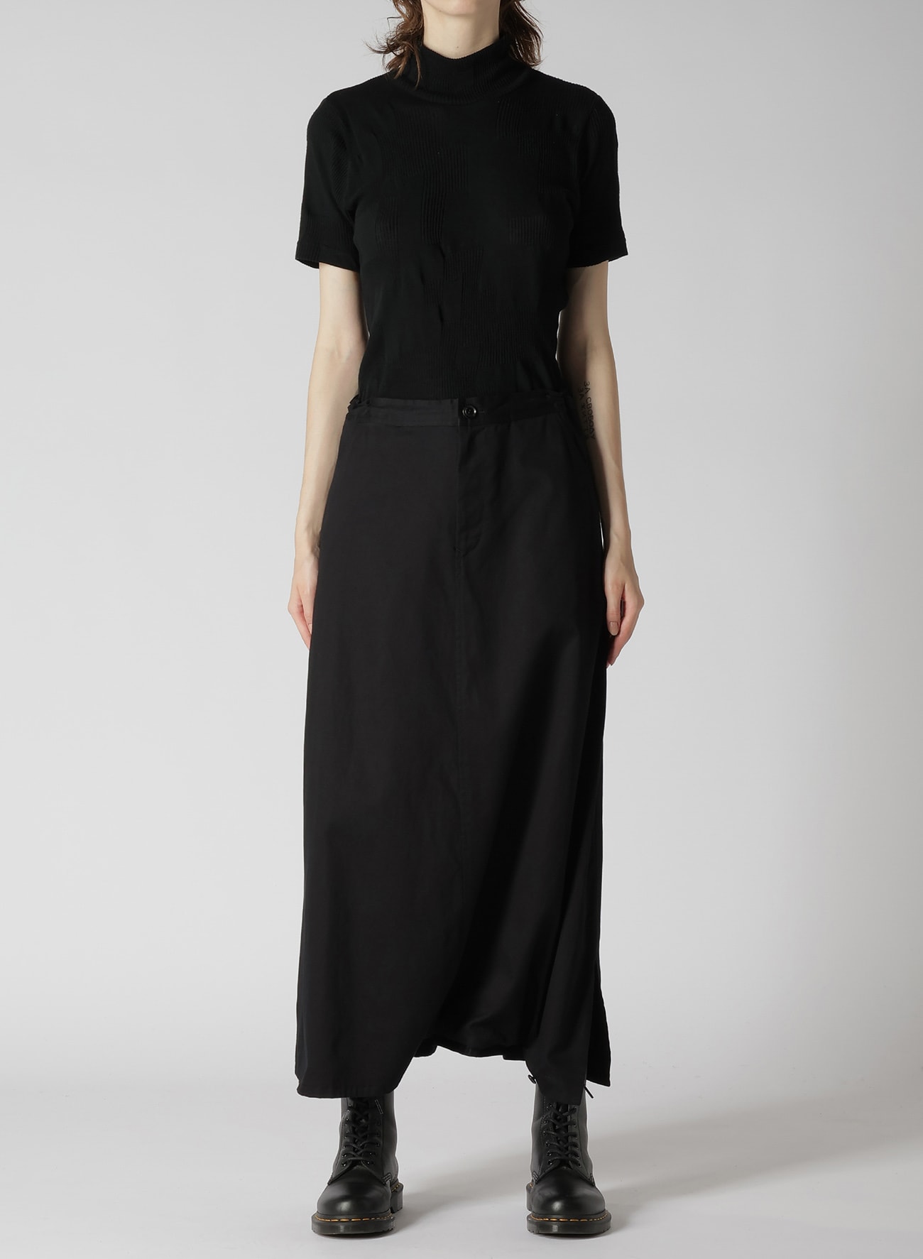Y's BORN PRODUCT] COTTON TWILL SKIRT PANTS(XS Black): Vintage