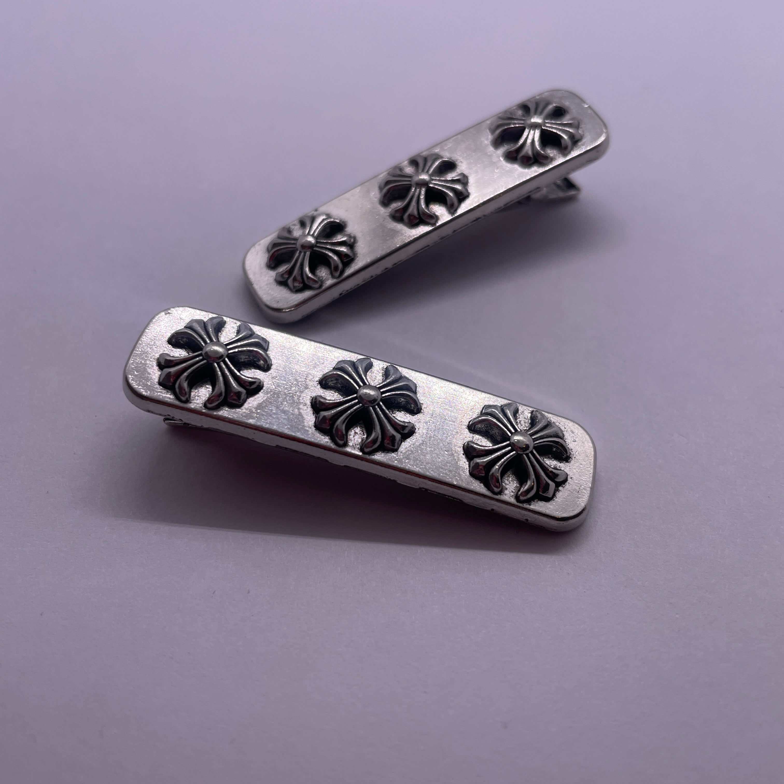 Chrome Hearts Cross Inspired Metal Hair Clip (1 clip) – Thirteen